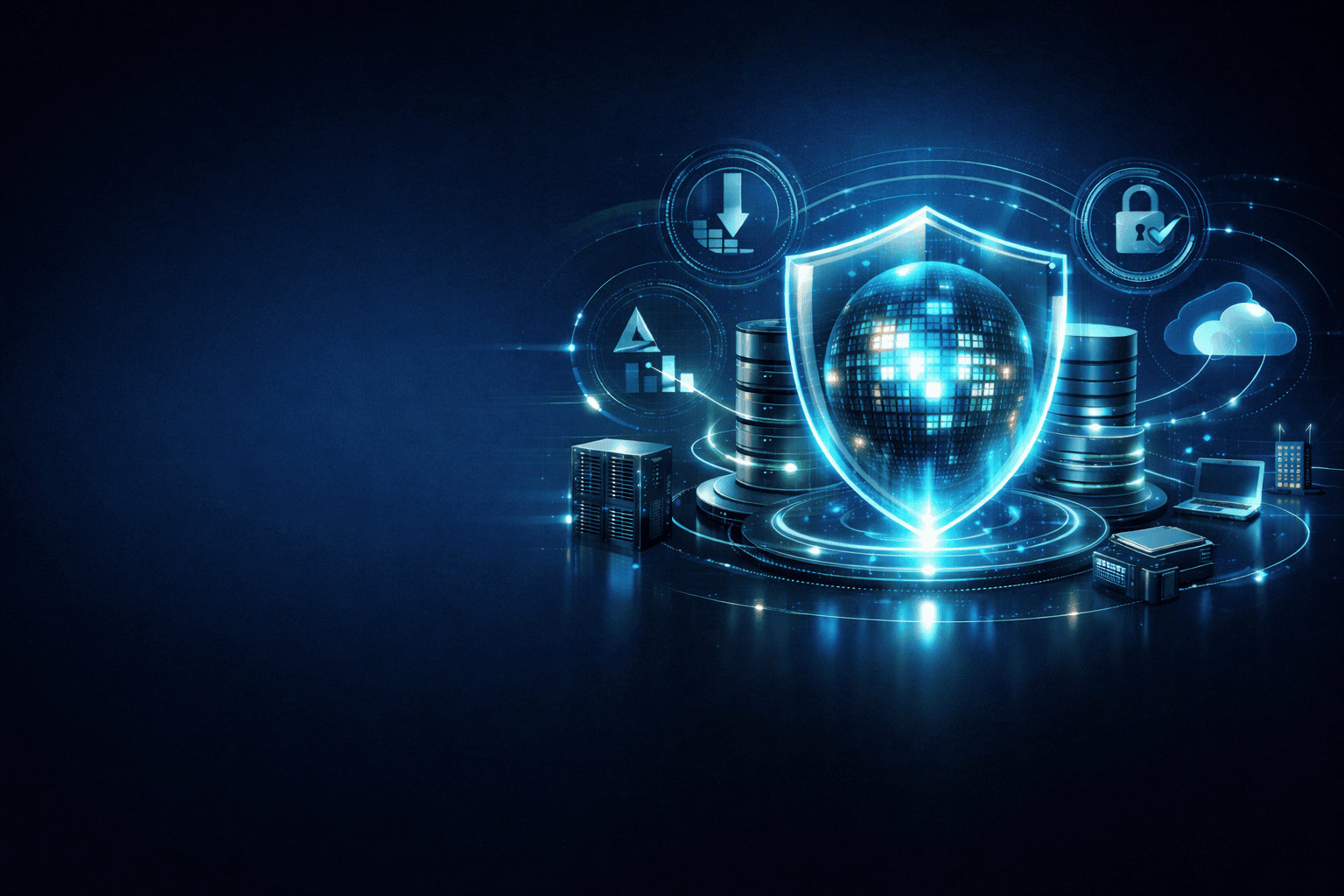 Calculadora ROI de backup y continuidad de negocio con infraestructura protegida, recuperación rápida y reducción de riesgo por downtime y ransomware.