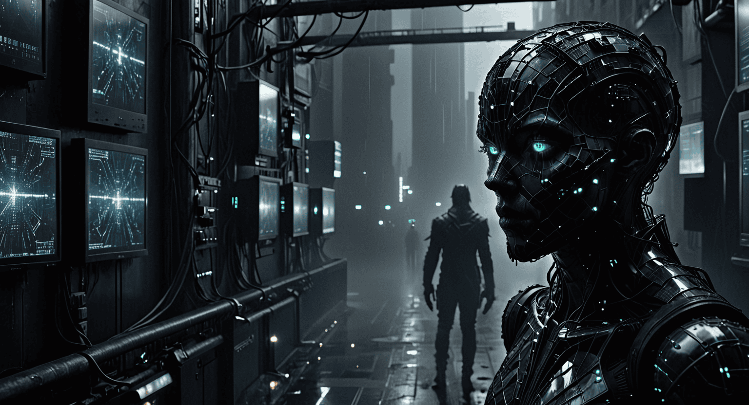 Coordinador invisible detrás de un mosaico de cámaras prestadas, presencia sin rostro