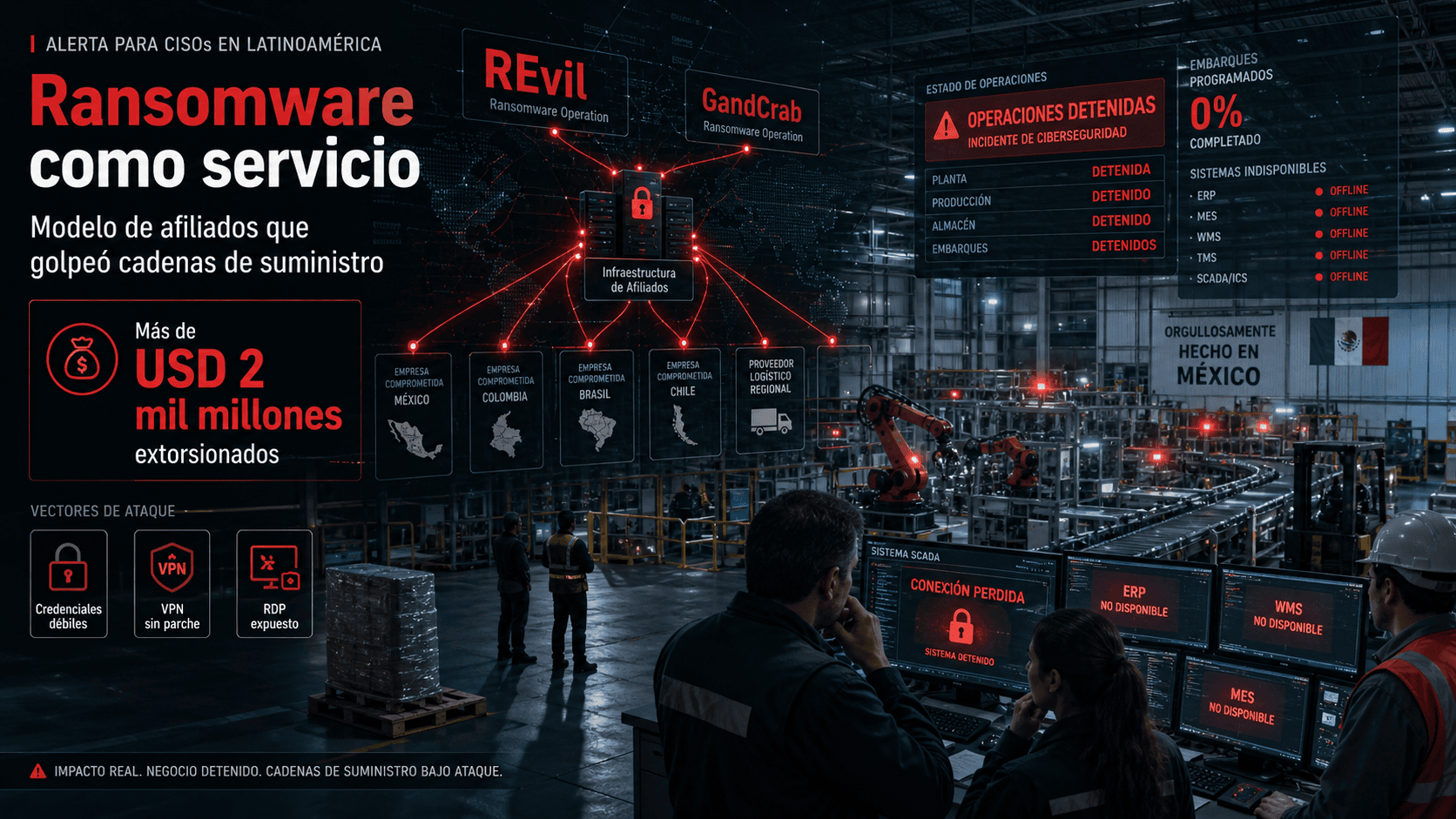 Atribución REvil GandCrab: doxeación del líder y red RaaS activa