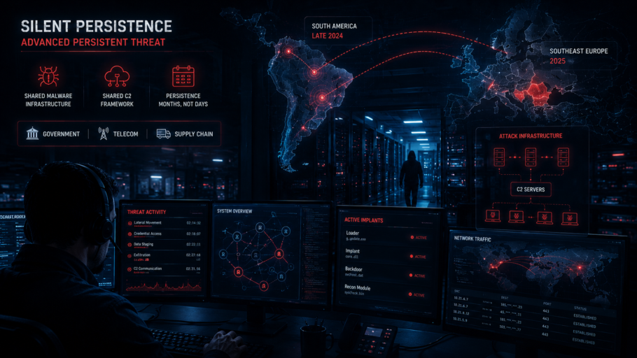 Operación APT persistente contra infraestructura crítica en LATAM con malware compartido, servidores C2 y actividad de espionaje cibernético avanzada