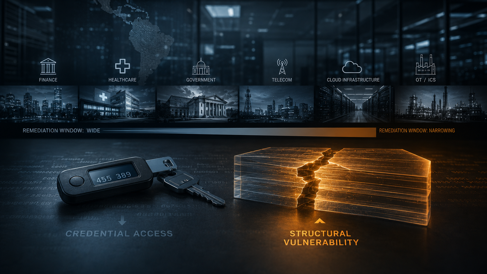 Motivo de vulnerabilidad estructural superando al robo de credenciales sobre infraestructura de sectores criticos, hallazgo del Verizon DBIR 2026