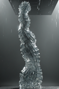 GlassWorm — retrato villano vertical