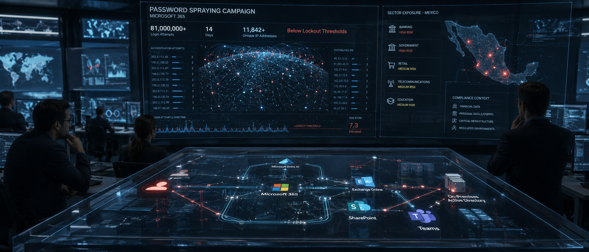 Imagen editorial GEN-092 ZDU: Password Spraying en Microsoft 365: 81 Millones de Ataques