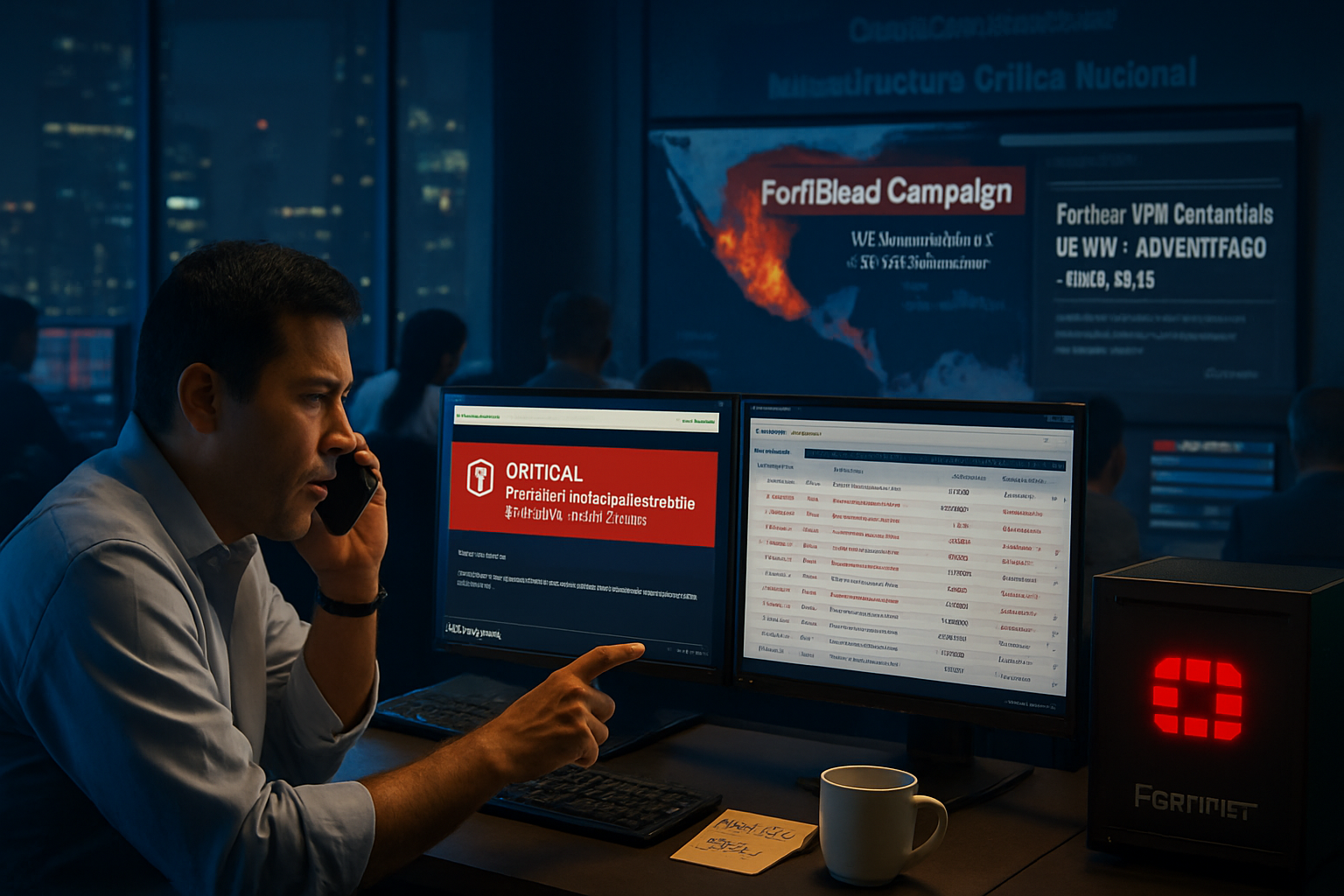 Imagen editorial GEN-093 ZDU: Campaña FortiBleed: credenciales Fortinet en manos de ransomware