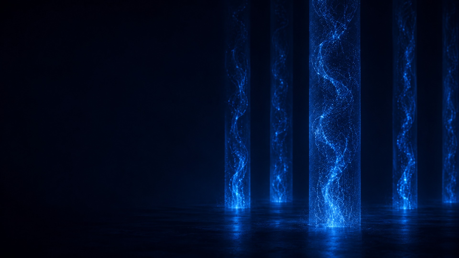 Columnas de luz separadas entre sí, nodos dedicados por cliente